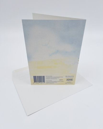 Greeting card pot of mixed flowers Annie (F12571)