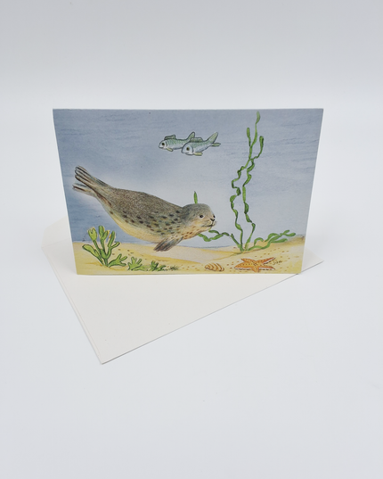 Carte de vœux pêche aux phoques