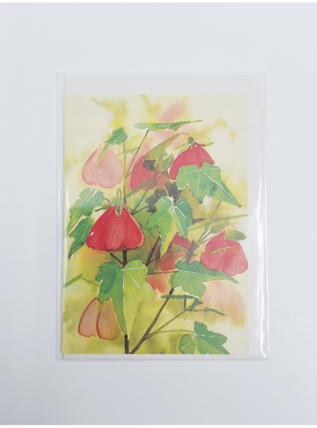 Wenskaart bloemen Abutilon (F12618)