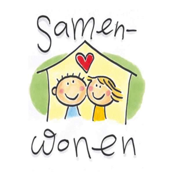 Wenskaart huis samenwonen (F12647)