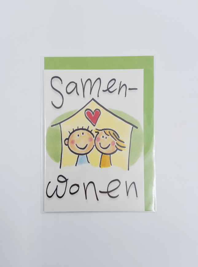 Wenskaart huis samenwonen (F12647)