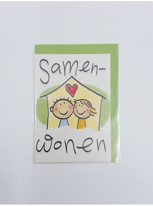 Carte de vœux maison vivre ensemble