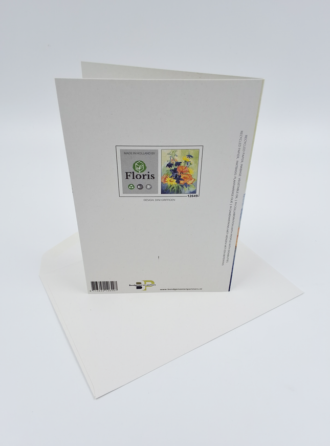 Wenskaart zomer boeket Dinnie (F12649)