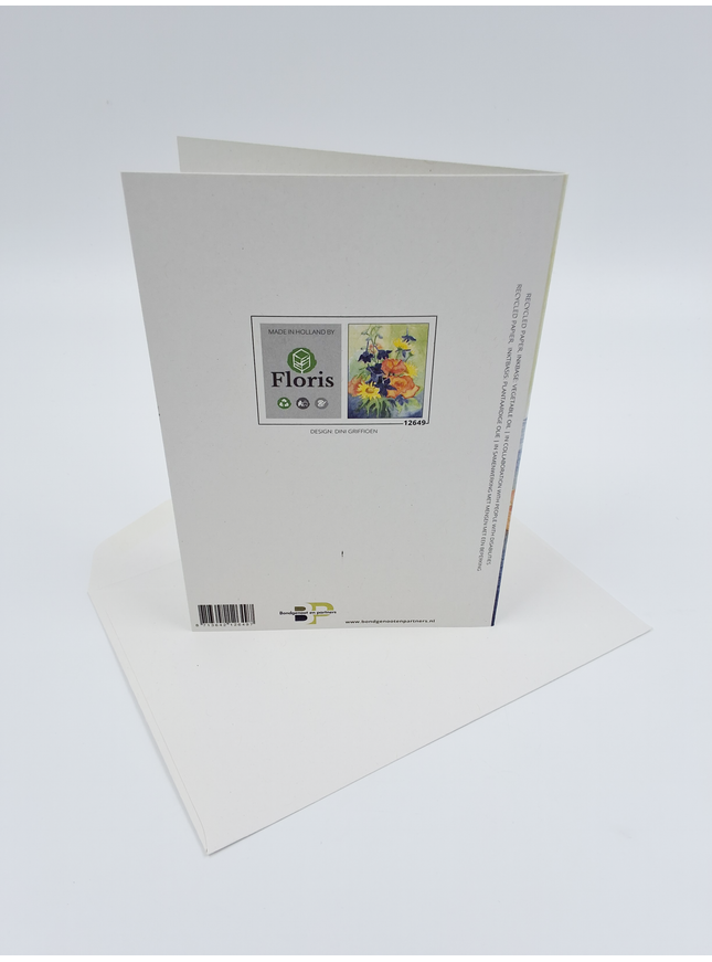 Wenskaart zomer boeket Dinnie (F12649)
