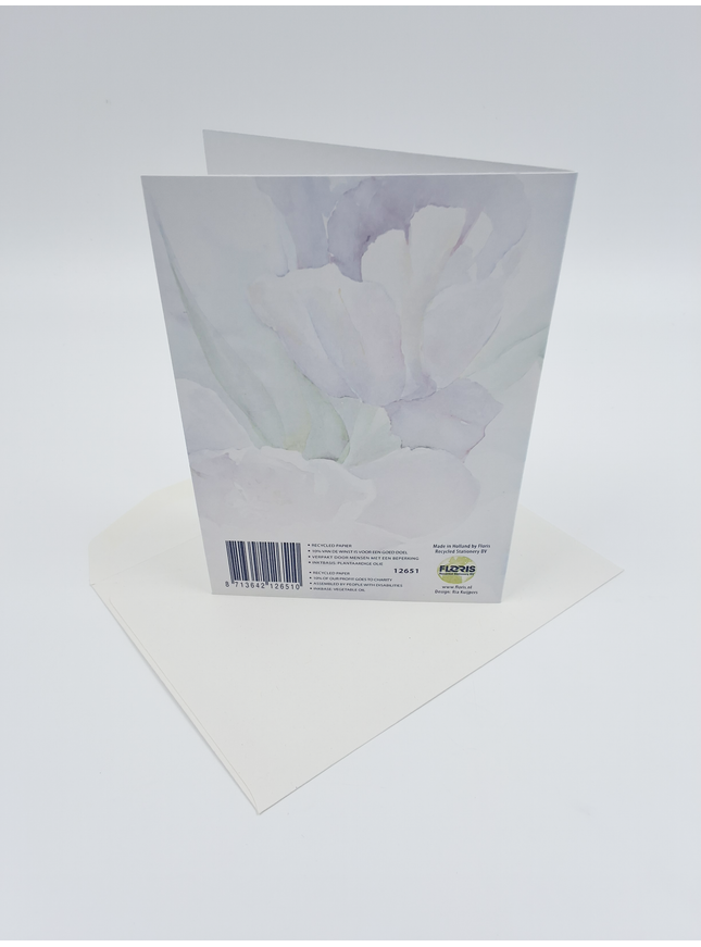 Wenskaart paarse tulp Ria (F12651)