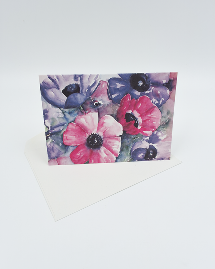 Greeting card anemones Ria (F12652)