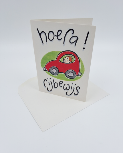Greeting card success, hooray driver's license (F12654)