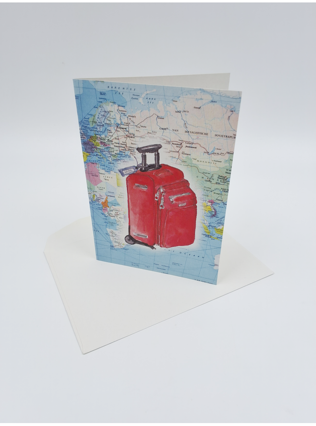 carte de vœux de voyage