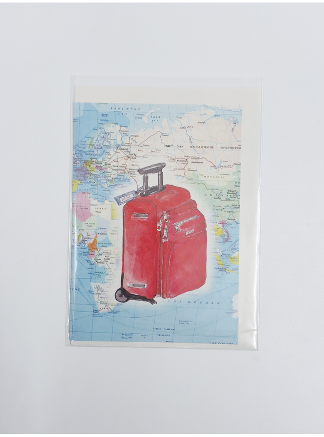 carte de vœux de voyage