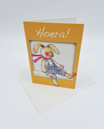 Greeting card birth hooray (F12661)