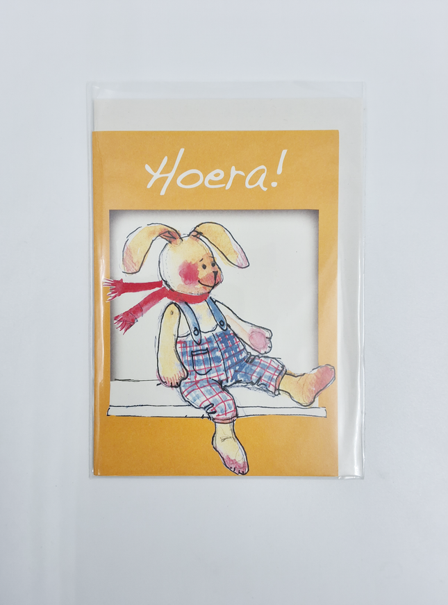 Wenskaart geboorte hoera (F12661)