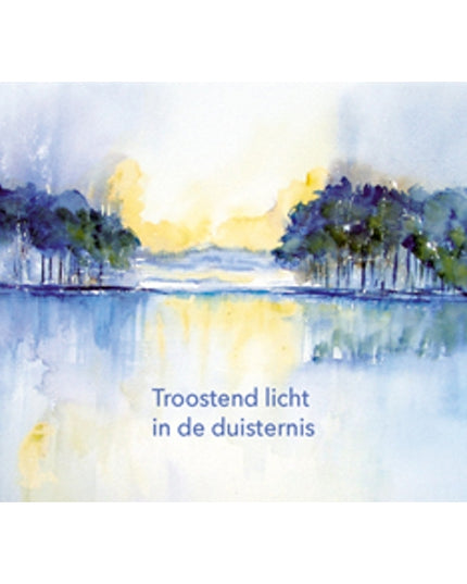 Condolence greeting card, comforting light in the darkness (F12664)