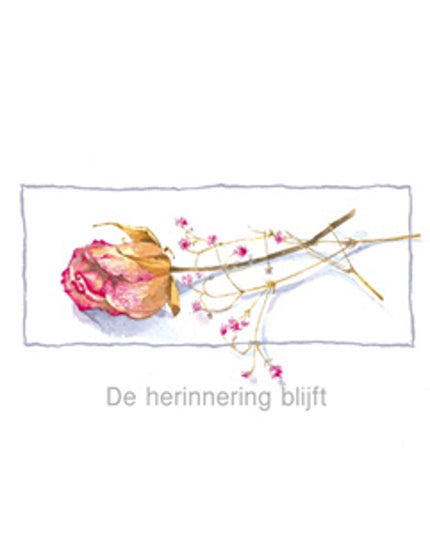 Condolence card, the memory lives on (F12665)