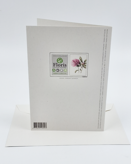 Greeting card peony (F12694)