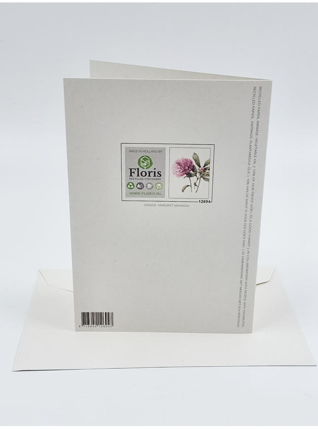 Carte de vœux pivoine