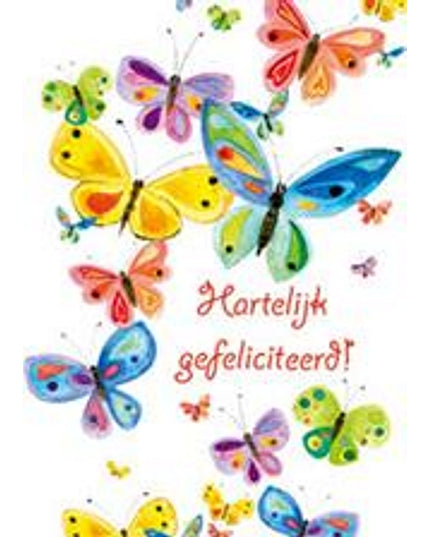 Greeting card butterfly, congratulations (F12697)