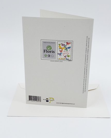 Greeting card butterfly, congratulations (F12697)