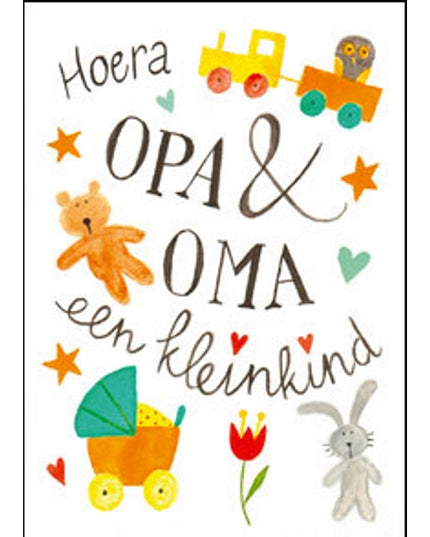 Greeting card Grandpa & Grandma grandchild (F12698)