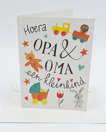 Greeting card Grandpa & Grandma grandchild (F12698)