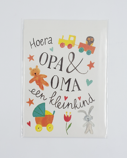 Greeting card Grandpa & Grandma grandchild (F12698)