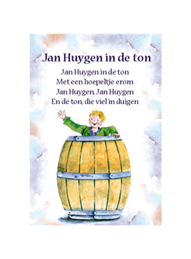 Greeting card song "Jan Huygen in de ton" (F12711)