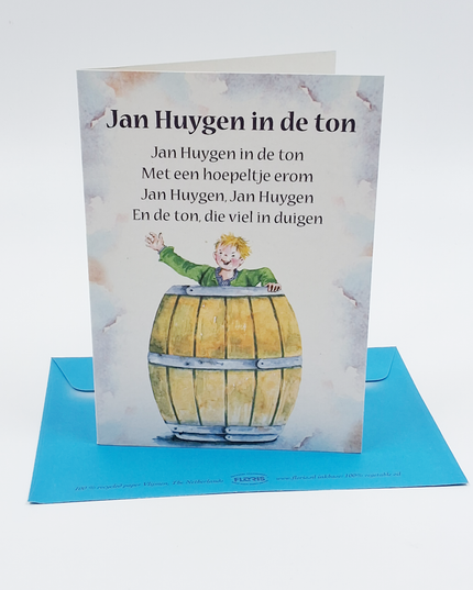 Wenskaart lied "Jan Huygen in de ton" (F12711)