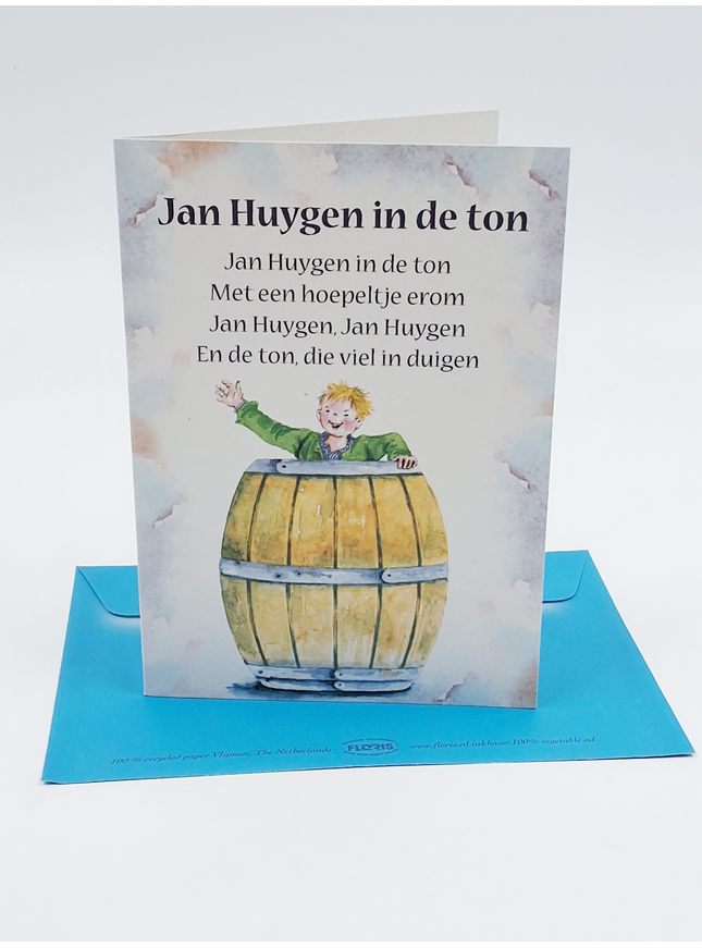 Greeting card song "Jan Huygen in de ton" (F12711)
