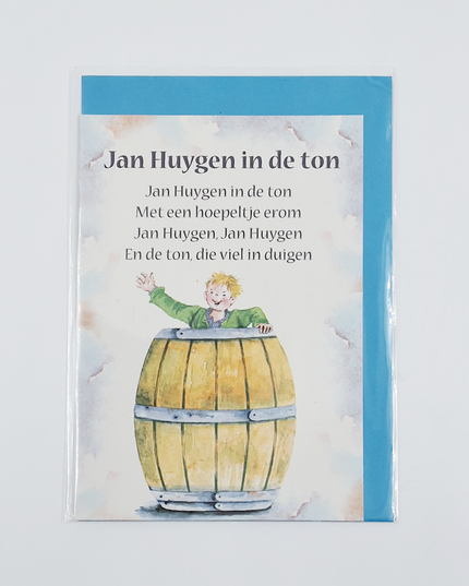 Wenskaart lied "Jan Huygen in de ton" (F12711)