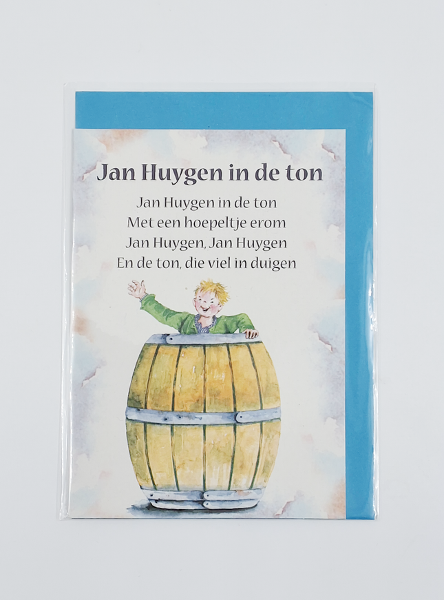 Wenskaart lied "Jan Huygen in de ton" (F12711)