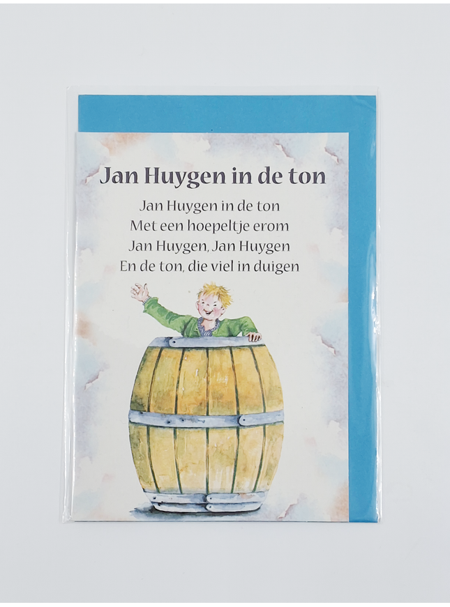 Greeting card song "Jan Huygen in de ton" (F12711)