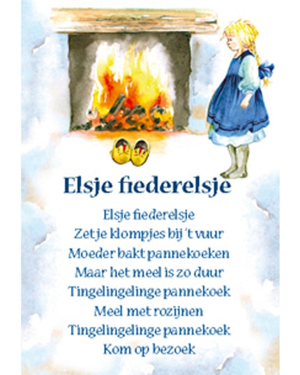 Wenskaart lied "Elsje fiederelsje" (F12712)