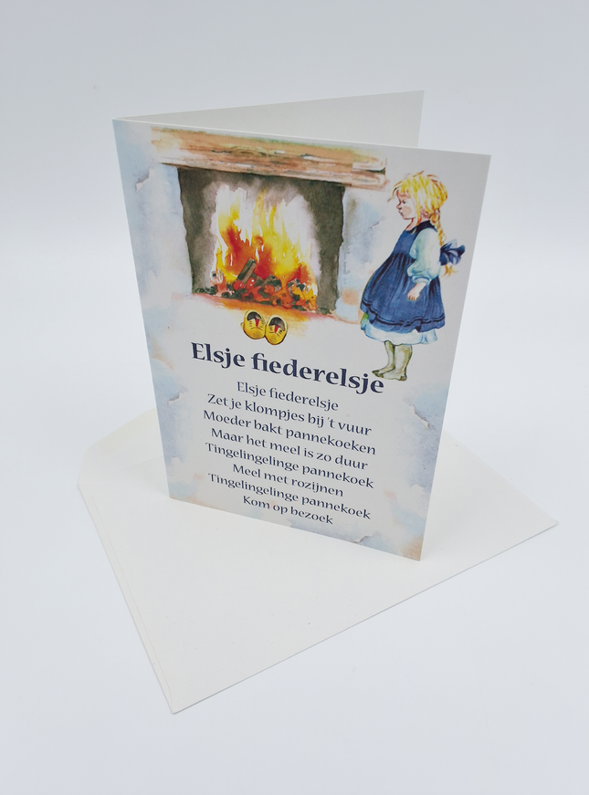 Wenskaart lied "Elsje fiederelsje" (F12712)