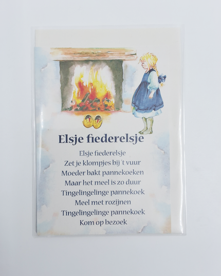 Wenskaart lied "Elsje fiederelsje" (F12712)