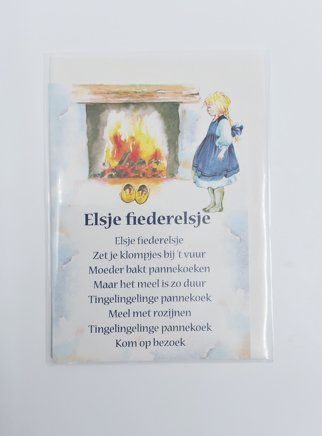 Wenskaart lied "Elsje fiederelsje" (F12712)