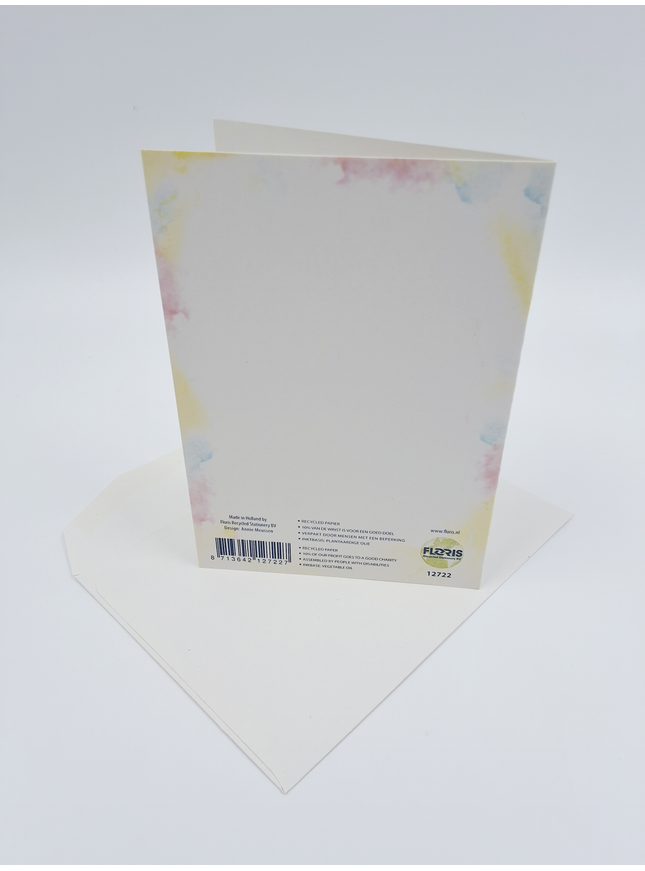 Greeting card song "Op een klein stationnetje" (F12722)