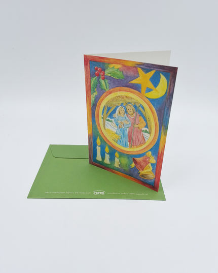Christmas family Jesus greeting card