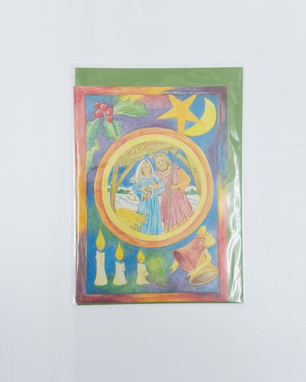 Christmas family Jesus greeting card