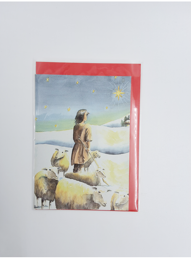 Wenskaart schaapsherder (F12823)
