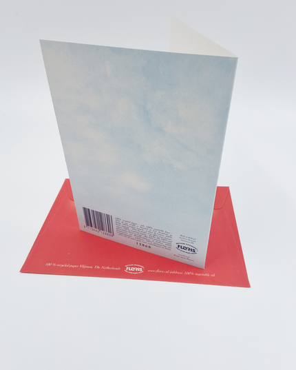 Greeting card dove in Christmas bell "Merry Christmas"
