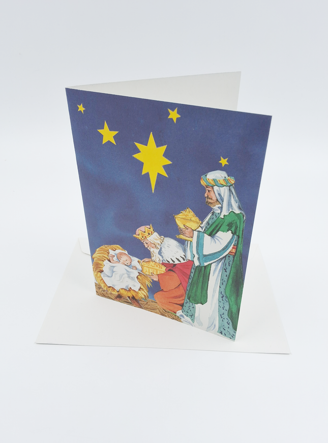 Wenskaart koningen met Jezus (F12861)