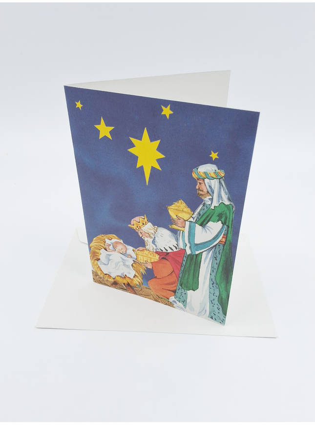 Wenskaart koningen met Jezus (F12861)
