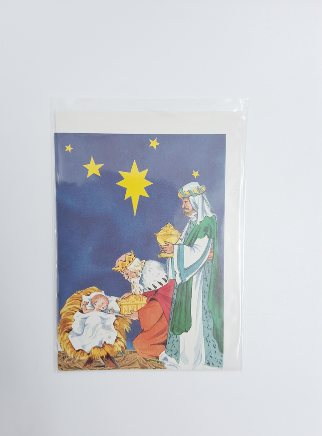 Wenskaart koningen met Jezus (F12861)