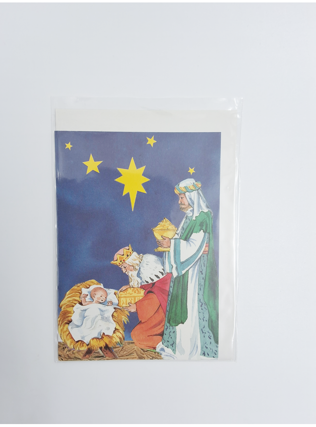 Wenskaart koningen met Jezus (F12861)
