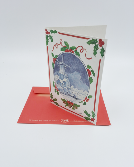 Greeting card mill Dutch landscape