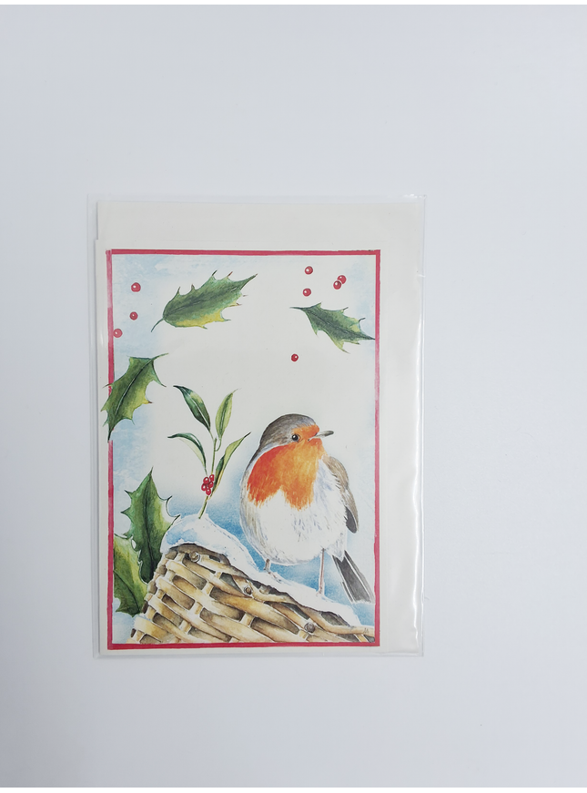 Carte de vœux Robin Holly