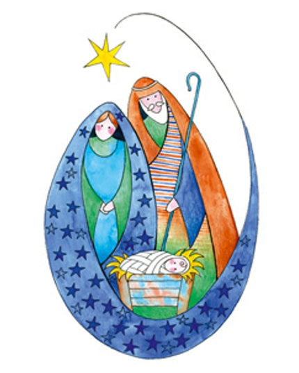 greeting card Mary and Joseph