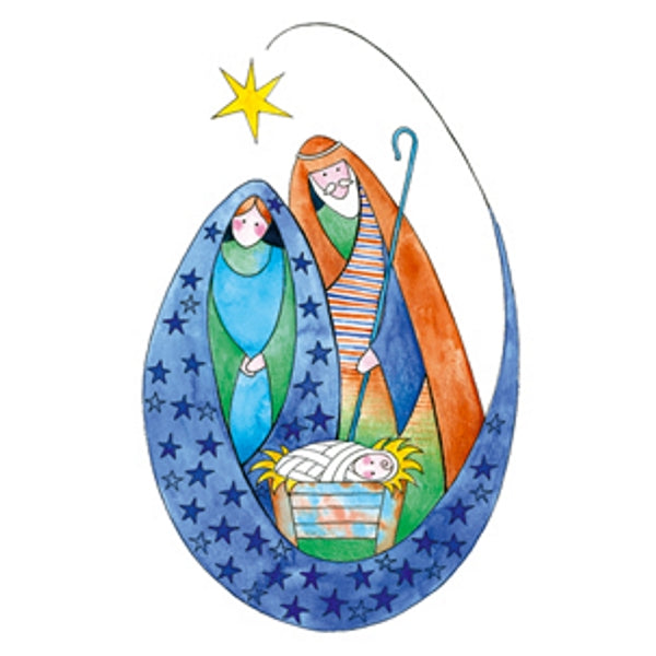 wenskaart Maria en Jozef (F12887)