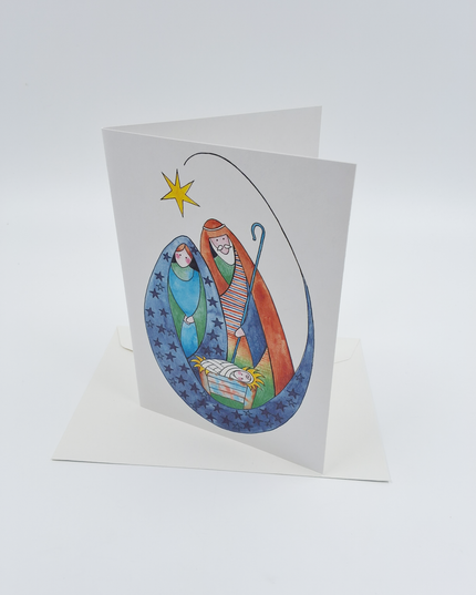 greeting card Mary and Joseph