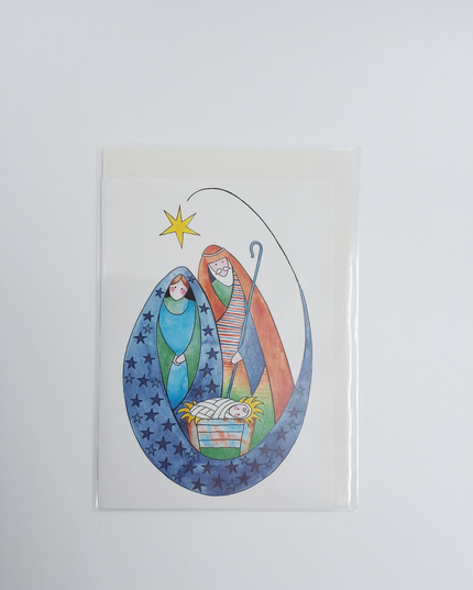 greeting card Mary and Joseph