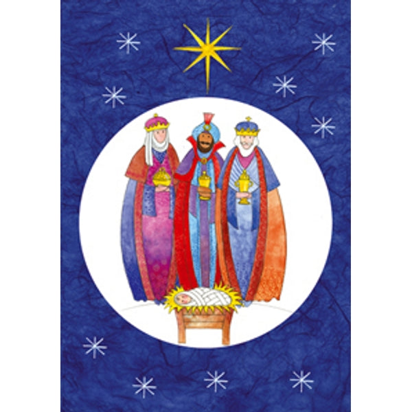 Wenskaart drie koningen ster (F12916)